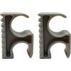 Generico Boat Pole Clamp Nylon 22MM Double Tube Holder Sunshade Support Mount