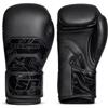 Starpro Guanti da boxe neri in ecopelle, per allenamento, sparring, kickboxing, Muay Thai, fitness, unisex, imbottiti, 283 g, 340 g, 450 g