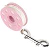 RNXRZANK Accessorio per Mulinello da Immersione Subacquea con Clip per Lenza, Realizzato in Nylon, con Lenza Intrecciata E Moschettone a Doppia estremità, Rosa
