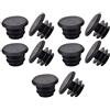 ZEPFJHE 10Pcs Biciclette Maniglia End Caps Biciclette Manubrio Manopole Tappi Estremità Set Nero Bici Maniglia Tappi Set Bike