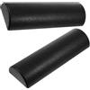 DRESSOOS Rullo Semicircolare Epp Nero per Yoga e Pilates, 1 Paio | Stabilizzazione della Colonna, Rilascio , Recupero Post Allenamento, Supporto per Braccia