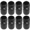 Kisangel 8 Pezzi Supporto per Pagaia da Kayak in Plastica Nera Morsetto Robusto e Design di Connessione di Precisione, Clip per Paddleboard per Sport Acquatici e Surf