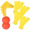 BUGUUYO Marcatore Piatto per Allenamento Calcio, Set da 1, PVC Giallo