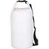 ZEPFJHE Dry Bag, 500D PVC tessuto Roll Top Design, bianco, 20L, Bellezza di massa