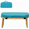 LeeQinersw Sedile da Meditazione Meditazione Sgabello Banco con Telaio in Bambù Stabile Seduta Confortevole Cuscino Ammortizzante Fodera Sfoderabile Zippata, color to 1