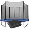 Generic Rete di ricambio per trampolino di alta qualità, per telai rotondi, 4,6 m, adatta a 12 aste, rete resistente per una maggiore protezione