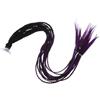 SEWOART Helmet Ponytail Decoration Ventosa Rimovibile, Motocross Helmet Braid Sfumata Nera e Viola, Accessorio per Casco da Bicicletta e Moto, per Scooter e Guida, Filo ad Alta
