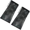 BESPORTBLE Borsa a Rete Coulisse Pieghevole e Portatile per Snorkeling e Immersioni 2 Pezzi in Nylon Nero, per Viaggi in Spiaggia e Attività Acquatiche