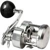 KQFCAZRE Mulinello da Pesca Rotante Baitcasting Tondo Profilo Tondo Compatto Controllo Filo Lure Rapporto 7.3 a 1 Cuscinetti 8