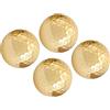 Fabater Palline da Placcate in Oro Dorato 4 Pezzi, Palline da per Pratica in Gomma Sintetica Ad Alta visibilità a Lunga Distanza a Doppio Strato con 392 Fori per Api, Leggero, Portatile, Robusto e
