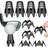 TOYANDONA 10 Pezzi Tee da Golf in Plastica Base per Tee da Golf Professionale Polipropilene Nero Portatile Migliora la Distanza