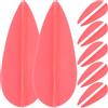 MAGICLULU Alette per Tiro Arco Rosse in Plastica 20 Pezzi per Aste Frecce | Forma Unica, per Asta in Fibra di Vetro, Accessori per Arco, Set Leggero da 20 Unità