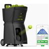 Generic Macchina automatica portatile per palline da tennis con telecomando, batteria al litio, modalità di allenamento multifunzione per pratica e allenamento
