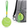 Hohopeti Portachiavi Tennis in Pvc Mini Portamonete Sportivo a Forma di Pallina da Tennis Cartoon, Accessorio Sportivo per Feste di Squadra e Uso Quotidiano