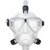 Baoblaze Maschera Integrale Subacquea Sub Full Face Faciale Subacquea con Lenti in Vetro Temperato Sigillo in Silicone , Trasparente , Maschera Facciale Completa Trasparente