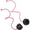 WRITWAA 2 Pezzi Porta Gessetti Accessorio Portatile in Gomma Nera per Biliardo con Cordino Antiscivolo, Compatibile per Stecche da Snooker e Pool per Sala Biliardo