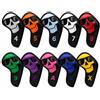 Baoblaze Copri Ferro da Golf Copri Testa Copertura Mazze Guaina Protezione in PU per Evitare Graffi Numerazione 4 5 6 7 8 9 Tema Pirata Adatto a Campo da Golf, color to 4, style to 4
