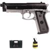 ECOMMUR PT92 Duotone scorrevole in metallo Molla (6 mm) | Pistola Airsoft (pallini in plastica PVC) + valigetta + caricatore (Potenza: 0,7 joule)