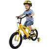 yikmid Bicicletta per bambini da 14 pollici, con ruote di supporto (giallo)