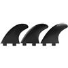 Generic 3 pezzi Tavola da surf Set di pinne per acqua di coda Sinistra Centrale Destra Accessori per il surf Nylon Plastica Fibra di vetro per il surf Aumenta la stabilità e le