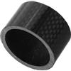 Toyvian Distanziale per Serie Sterzo in Fibra di Carbonio Nero Leggero e Affidabile per Bici Accessorio Essenziale per Forcella e Attacco Manubrio