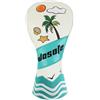 Baoblaze Copri Testa Mazza da Golf Copritesta Copertura Custodia Protezione con Stile Tropici E Onde Stratificate Finitura Ricamata Adatto a Campo Pratica Gare Allenamento Regalo Club House, style to 2