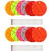 VANZACK 12 Pezzi Portachiavi Riflettente a Forma di Pallone da Volley in PVC ad Alta visibilità, Compatto e Resistente per Sicurezza Notturna Durante la Guida e Zaini Scolastici