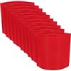 Kisangel 10 Pezzi Fascia da Braccio Rossa in Cotone Regolabile per Capitano Calcio, Accessorio Sportivo Resistente e Facile da Usare, per Organizzazione attività e Sicurezza
