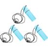 Toyvian 3 Pezzi Contenitore per Spiaggia in Plastica Blu con Design Raffinato, Resistente all'Acqua e Multifunzionale per Chiavi e Monete di Gruppo e Kayak