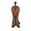 Baoblaze Copri Mazza da Golf Copertina per Driver Custodia Anticolpo in Pelle Stile Western con Finiture Traforate E Ricamo Decorativo Adatto per Campo Pratica, style to 2