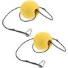 Happyyami Boa Galleggiante per Kayak e Barca, 2 Pezzi, PVC Giallo, con Corda Resistente, per Piscina e Sci Acquatico