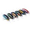 TOPPERFUN 6 Pezzi Esca Artificiale da Pesca Minnow, Esca Finta Pesce Senza Coda 9,7g in ABS, Richiama i Pesci, per Bass e Lucioperca, Pesca Outdoor