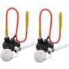 Toyvian 2 Pezzi Trainer Ping Pong Singolo con Base a Ventosa in PVC, Asta | Simulazione di Servizio , Sviluppo Tecnica, Portatile, Installazione Facile