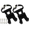 Kisangel Toe Cage per Bici con Cinghie Regolabili, Clip Antiscivolo per Pedali, 1 Set in Plastica e Metallo, Accessori per Ciclismo su Bicicletta
