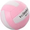 OHPHCALL Pallone da Pallavolo Misura Ufficiale 5 in Pvc con Superficie Antiscivolo e Tatto Morbido, per Scuola e Giochi All'aperto, Include Pompa per Gonfiaggio