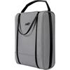 SheerFaring Golf Footwear Case Borsa Portascarpe Golf Custodia Scarpe Sacca Trasporto Porta Scarpe Nylon Forma Strutturata Maniglia Mano Pu Opaco Capacità Grande, Array, Grigio