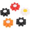 VANZACK 5 Pezzi Ammortizzatore per Racchetta da Tennis, Antivibrazione Creativa a Forma di Petalo, Silicone e PVC, per Giocatori di Tennis, Accessorio Racchetta Colore Colore Casuale