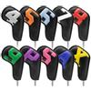 LOVIVER Copri Testa da Golf Copri Testa Copriferro Custodia Protezione Kit con Fissaggio Stabile in Pelle PU Antipioggia con Numerazione Ricamata Adatto a, Nero Multicolore, 10 Pezzi