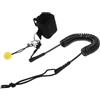 HOMSFOU Laccio Caviglia per Surfboard SUP, 2,7 Metri, TPU Nero, Sgancio Rapido, per Stand-up Paddle Board e Longboard, per Surf e Paddleboarding