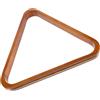 Housoutil Supporto Triangolare Arancione per Palline da Biliardo in Legno Naturale Resistente a Cadute e Usura, per Tavolo da Piscina e Organizzazione Mini Biliardo