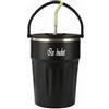 Baoblaze Borraccia Termica Acciaio Inox 4L con Doppia Parete Sottovuoto Caraffa con Coperchio a Doppia Bevuta E Cannuccia Manico Integrato per Trasporto Adatta, Nero, 4000ml