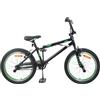 TEKGHUT Bicicletta BMX da 20 pollici, nera, con forcella in acciaio