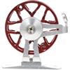 TOPPERFUN Mulinello da Pesca in Metallo Ruota da Pesca Rosso Corpo Ultra Sottile Integrato Leggero per Vacanze e Viaggi