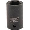 Draper 5014 1/4" Square Drive Hi-Torq 6 Point Metric Impact Socket, 10 mm