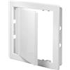 Awenta Pannello di accesso in plastica Porta 300 x 400 mm - Piastra sportello di apertura bianca - Chiusura della porta - Cerniera nascosta - Porta rimovibile - Superficie liscia verniciabile