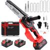 TEENO Motosega a Batteria,1000W Mini Motosega Elettrica 6&8 Pollici 2-in-1