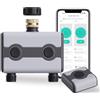 Aqualin Timer Irrigazione Wi-Fi a 2 Zone - Programmatoore Smart Automatico con Hub, Compatibile con Alexa e Google, Controllo App, Controllo Remoto Wireless, Risparmio Energetico