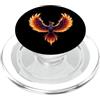 Phoenix Rising From the Ashes Solo Phoenix Flaming Wing Spread PopSockets PopGrip per MagSafe