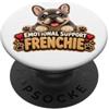 Cute Funny Stuffed Animal Stuffie Stuffy Supporto emotivo Bulldog francese Frenchie Ragazzi Ragazze Bday PopSockets PopGrip Adesivo