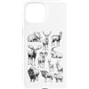 Vintage Ungulates Funny Gifts and Appare Custodia per iPhone 15 Ungulates Y2K - Grafica vintage stile tatuaggio anni '90